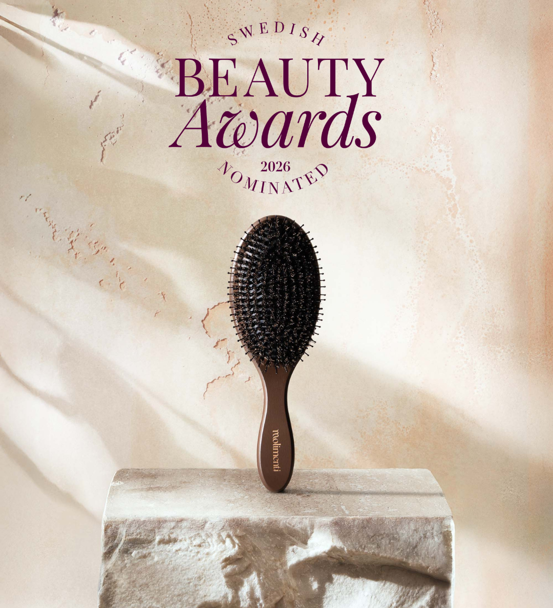 Molimenti Your Hair Brush för hårhälsa, nominerad till Swedish Beauty Awards 2026